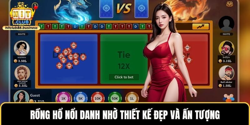 Rồng hổ nổi danh nhờ thiết kế đẹp và ấn tượng
