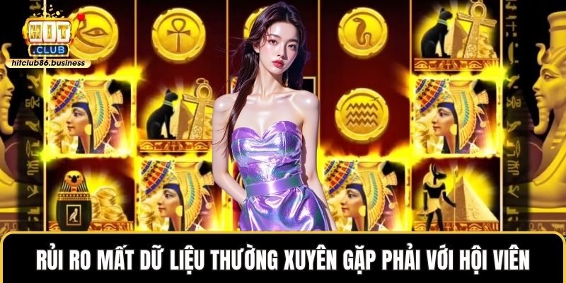 Rủi ro mất dữ liệu thường xuyên gặp phải với hội viên