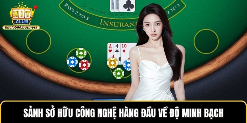 Sảnh sở hữu công nghệ hàng đầu về độ minh bạch